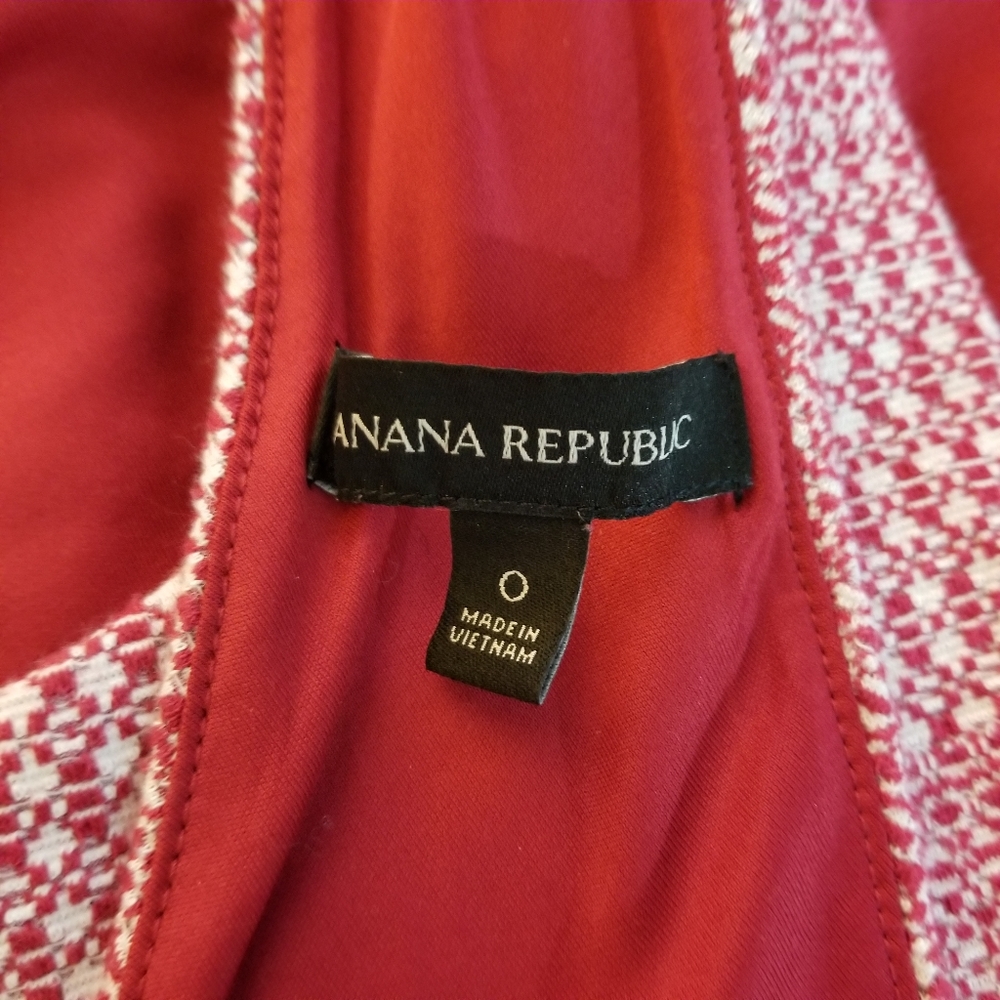 Banana Republic Jacquard Cross Back Dress, Size 0 - Picture 11 of 12
